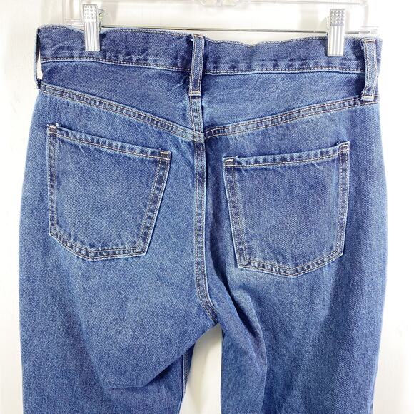 Old Navy Jeans High Rise Slouchy Straight Distressed Womens Size 2 - Picture 6 of 10
